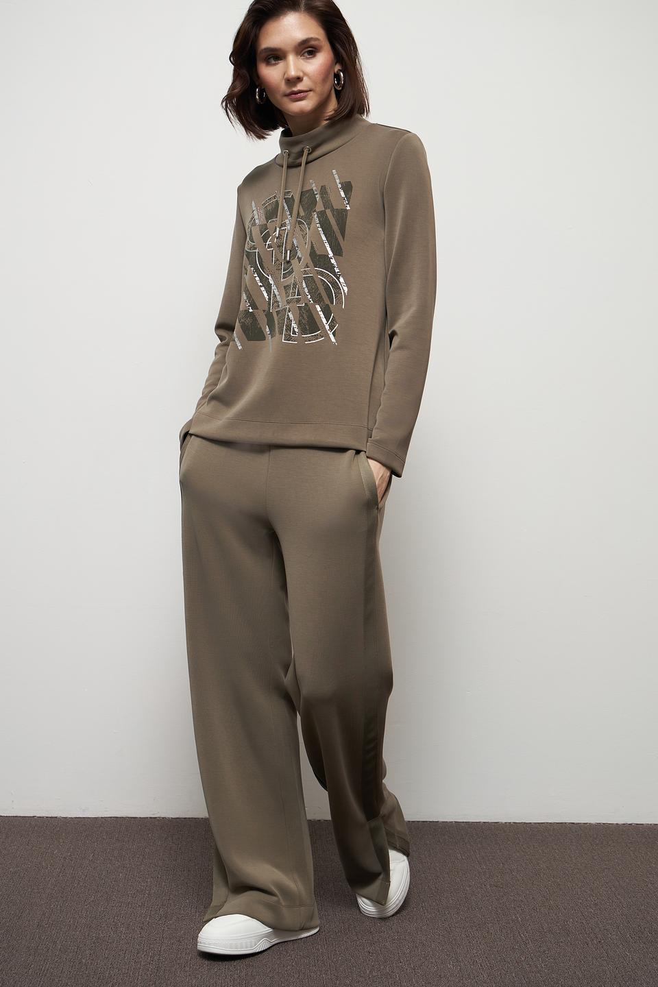 Пуловер Gerry Weber хаки с принтом