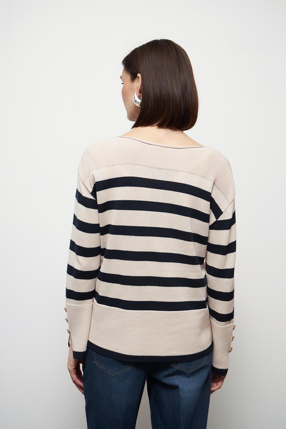 Пуловер Betty Barclay в полоску бежевый