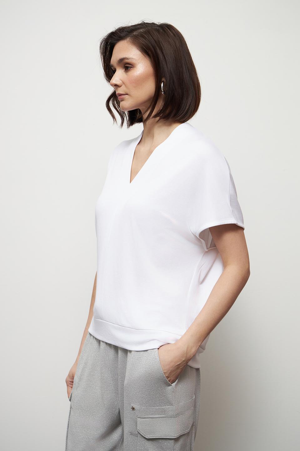 Футболка Marc Aurel белая V-образный вырез