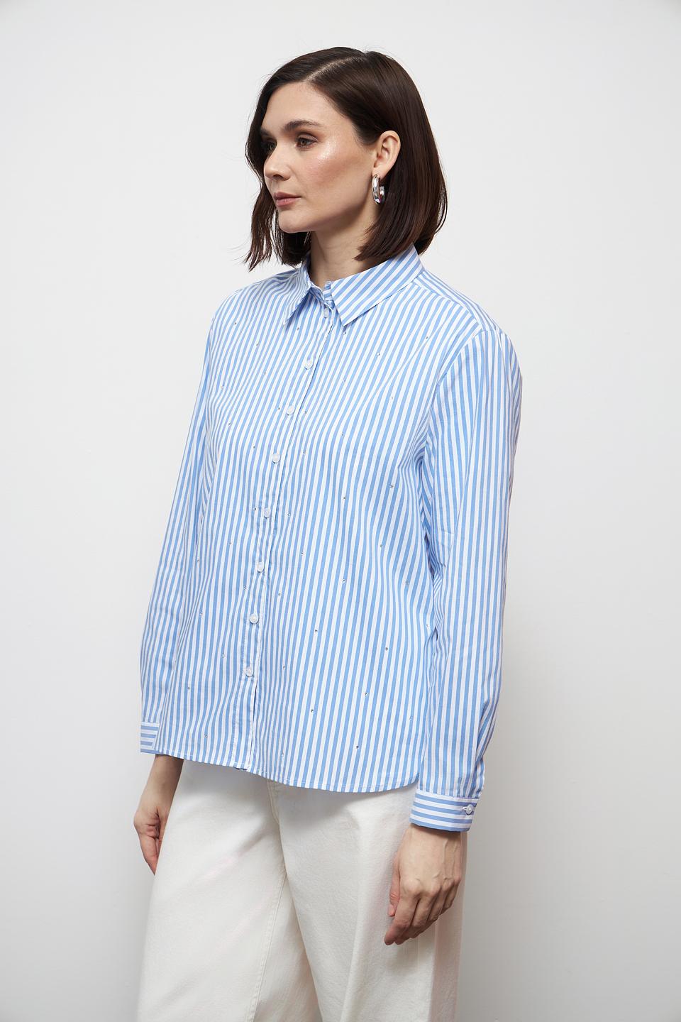Рубашка Betty Barclay в полоску голубую
