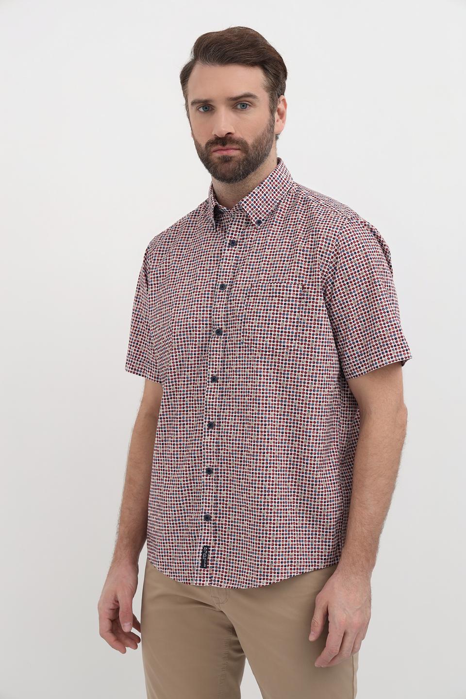 Рубашка кр-рукав Casa Moda в клетку