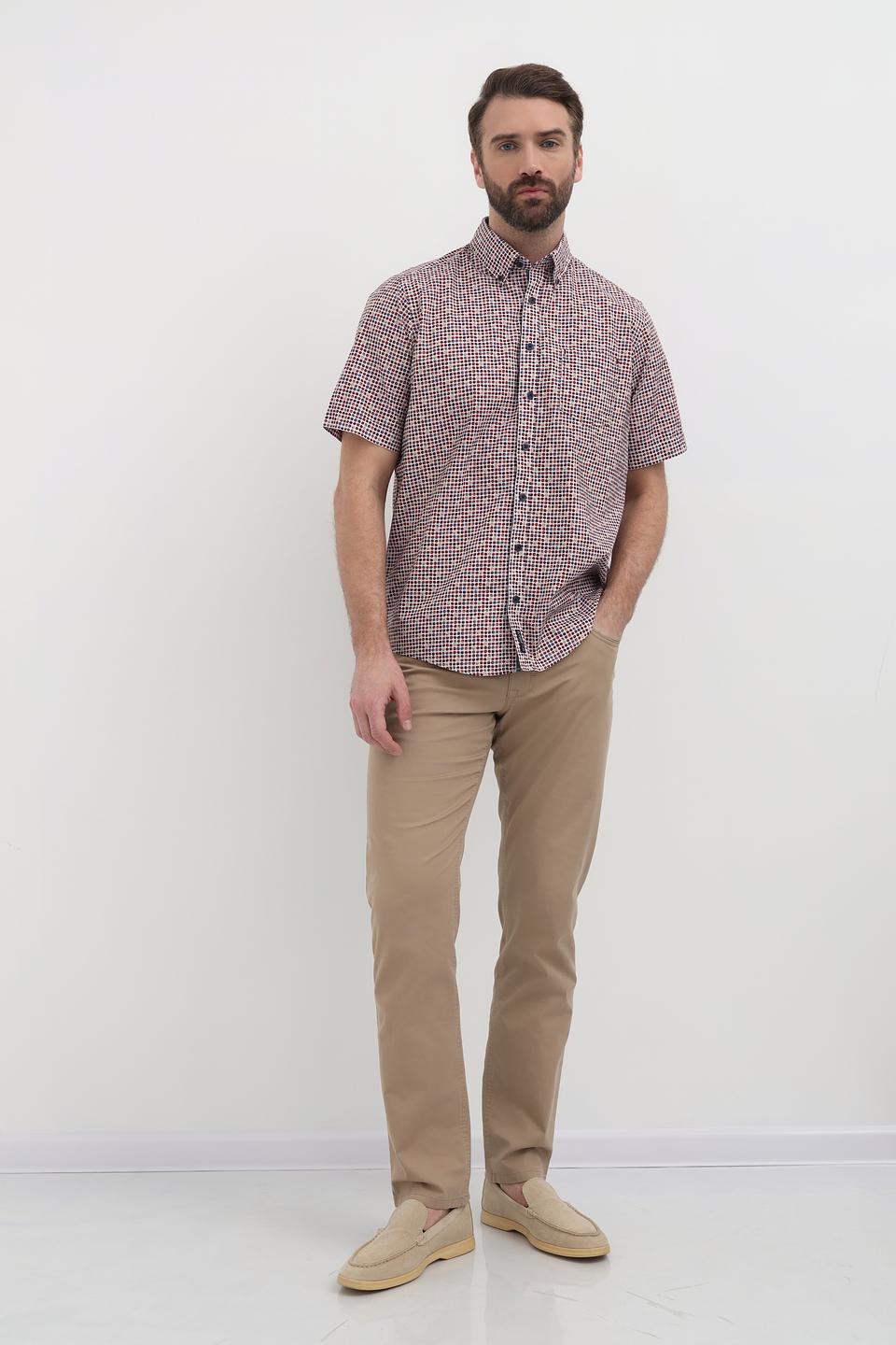 Рубашка кр-рукав Casa Moda в клетку