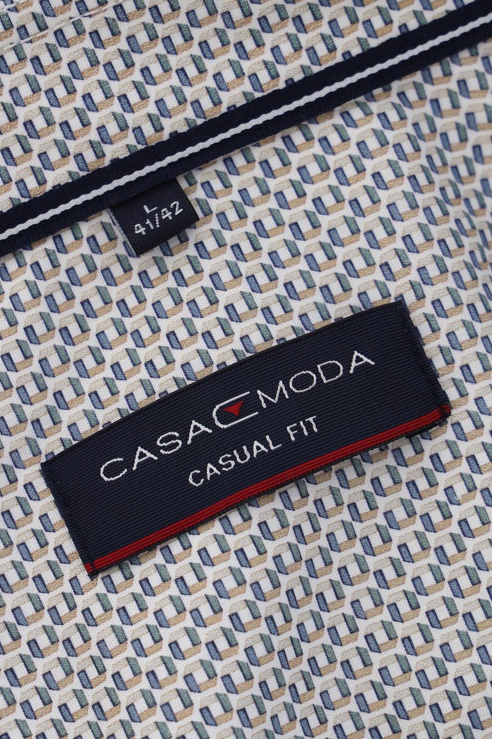 Рубашка Casa Moda с принтом серая