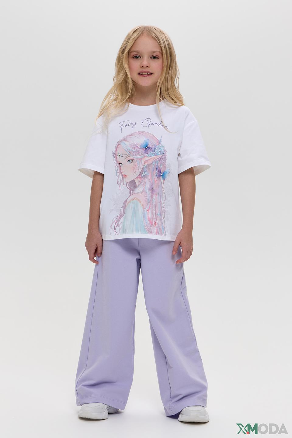 Белая футболка Choupette для девочки с принтом