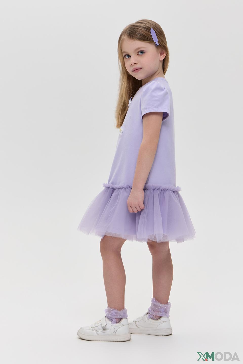 Платье Choupette сиреневое с декором