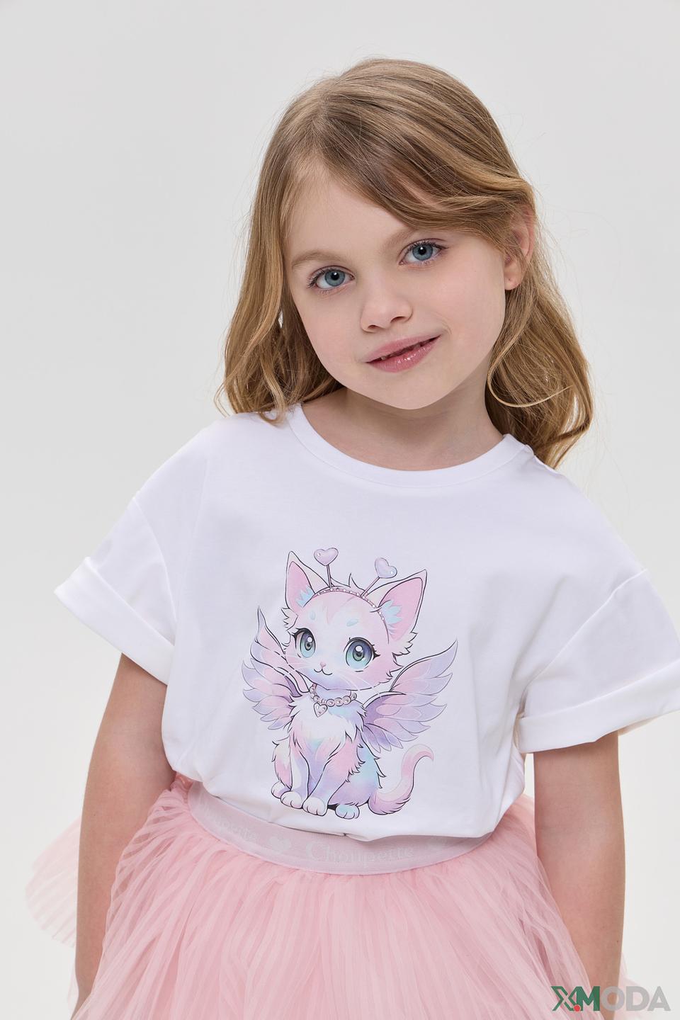 Футболка Choupette дев. с котиком