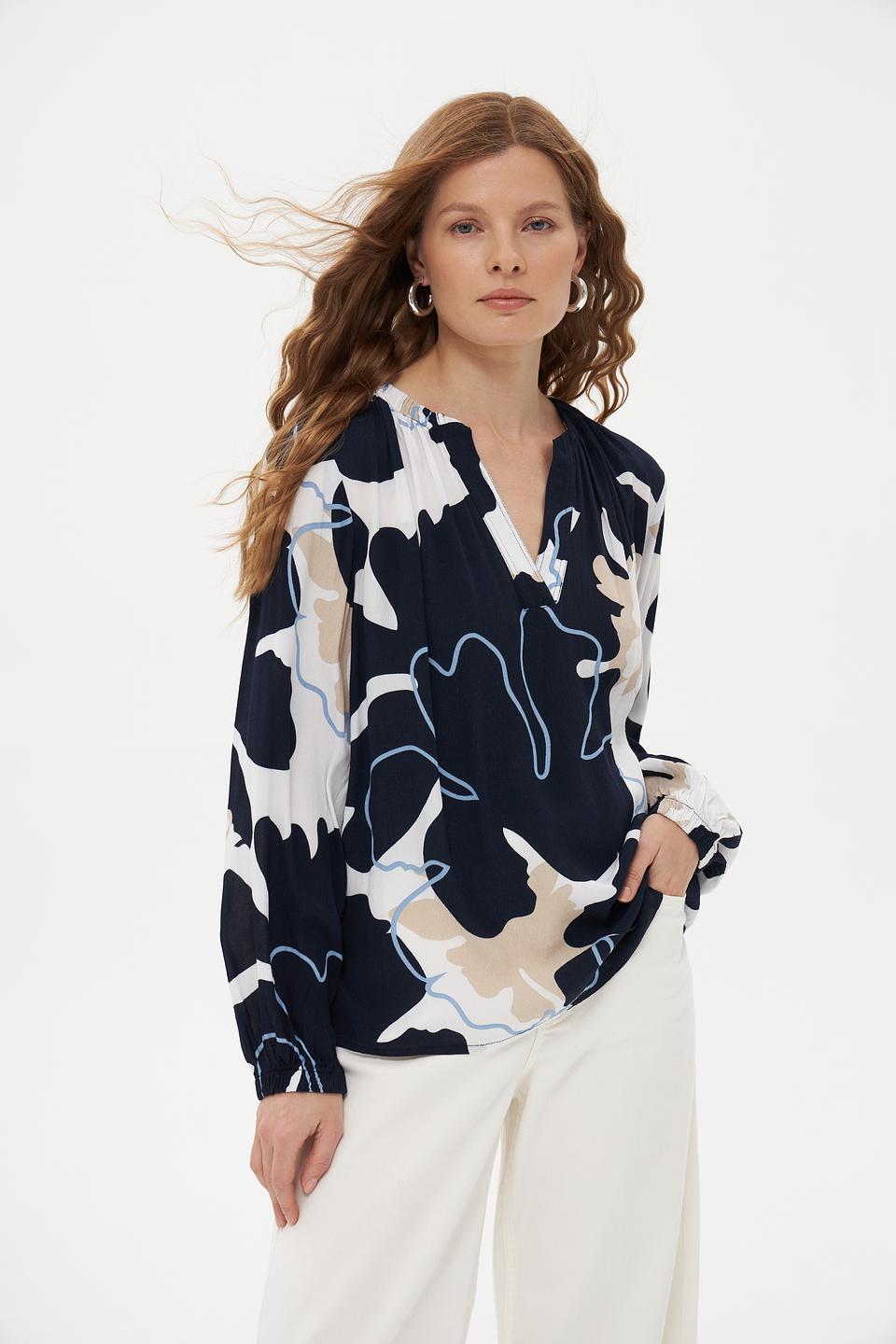 Блуза Tom Tailor с принтом