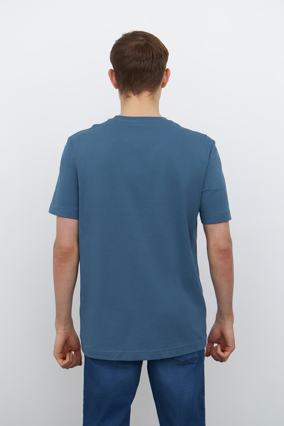 Футболка Tom Tailor графичный синий