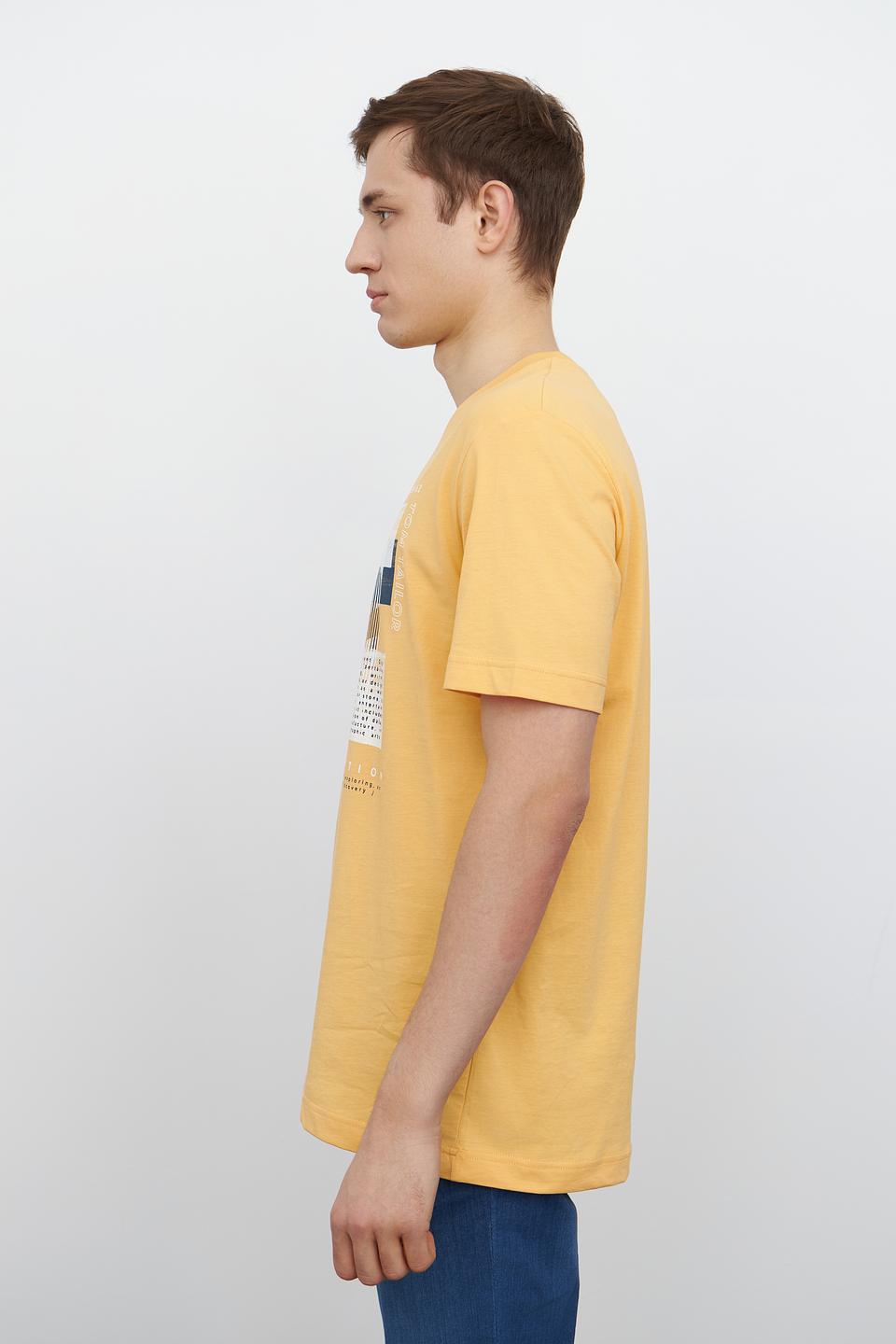 Футболка Tom Tailor с принтом горчичный