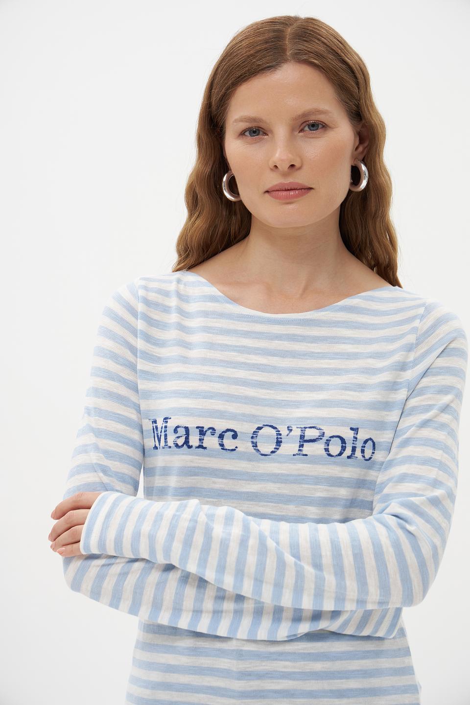 Лонгслив Marc O Polo в полоску голубой