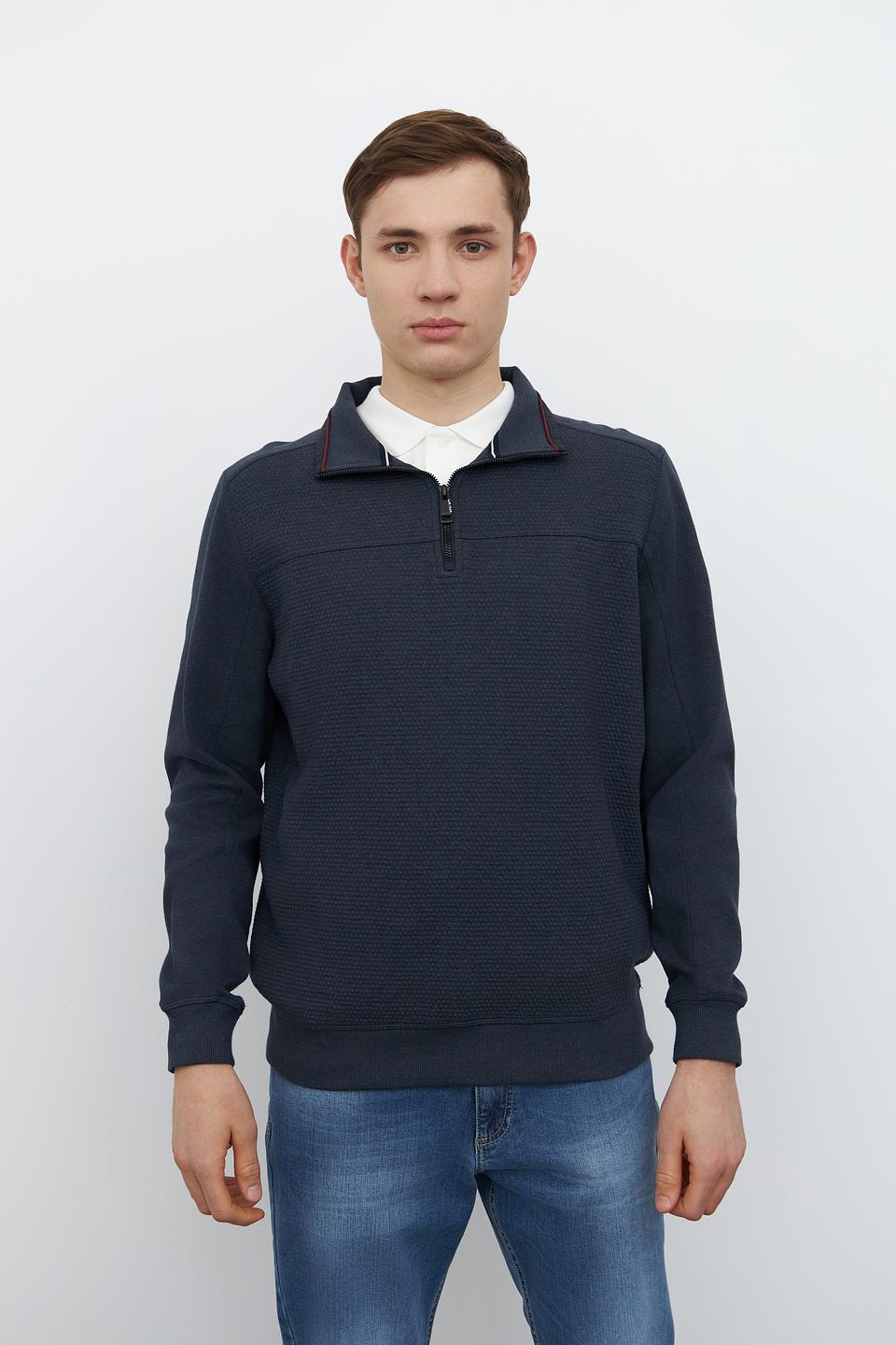 Джемпер Casa Moda с молнией темно-синий
