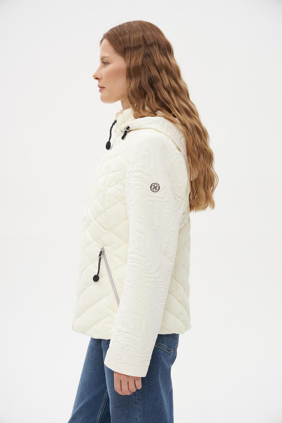 Куртка District стеганая бежевая