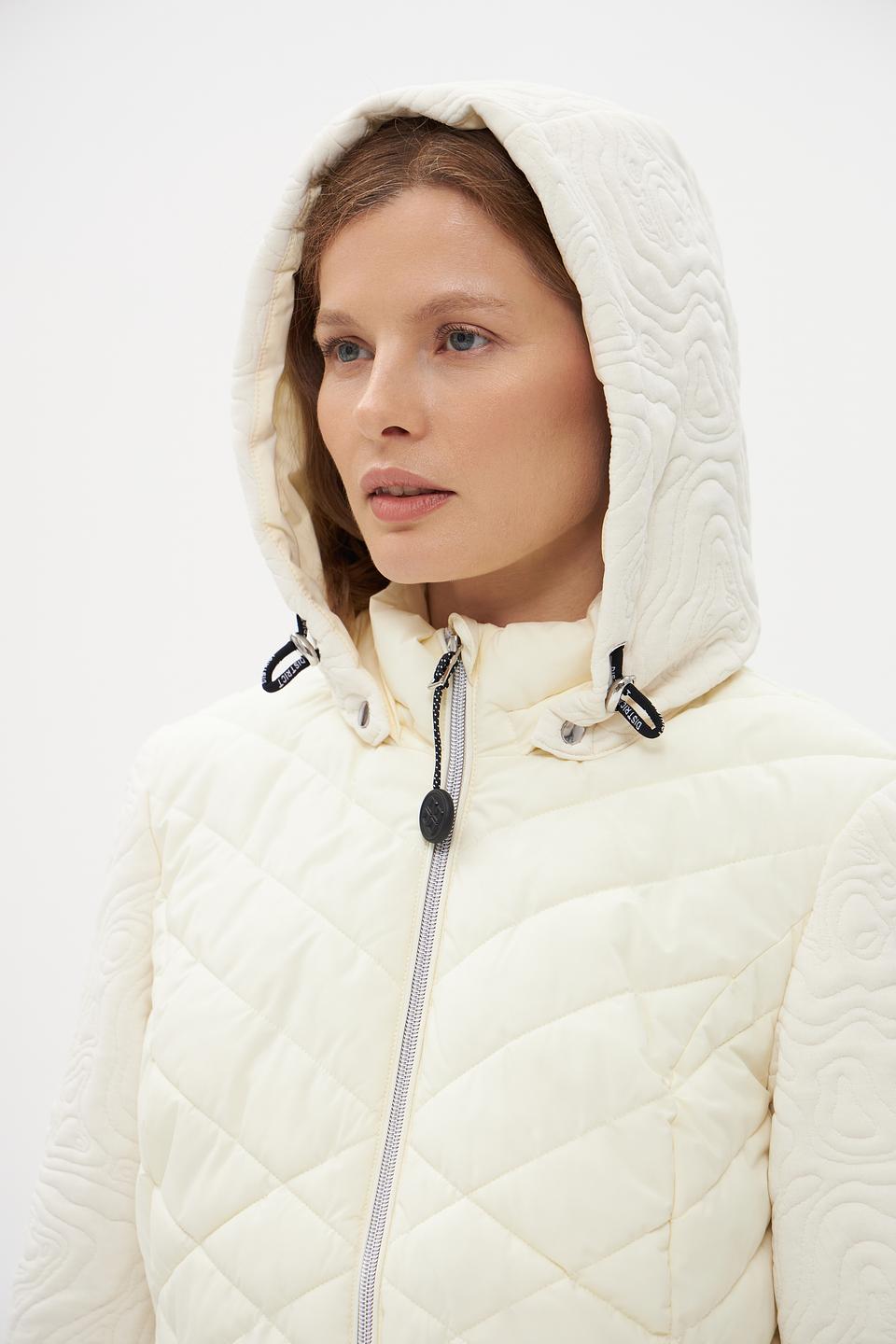 Куртка District стеганая бежевая