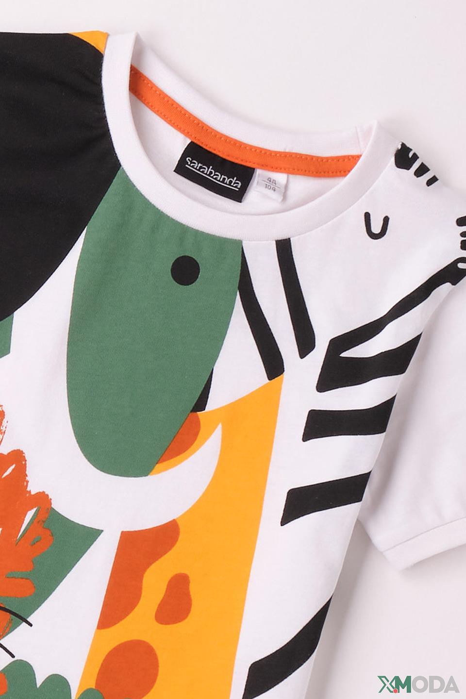 Футболка Sarabanda с принтом животных