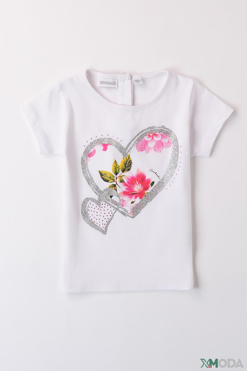 Футболка Sarabanda дев. с сердцем