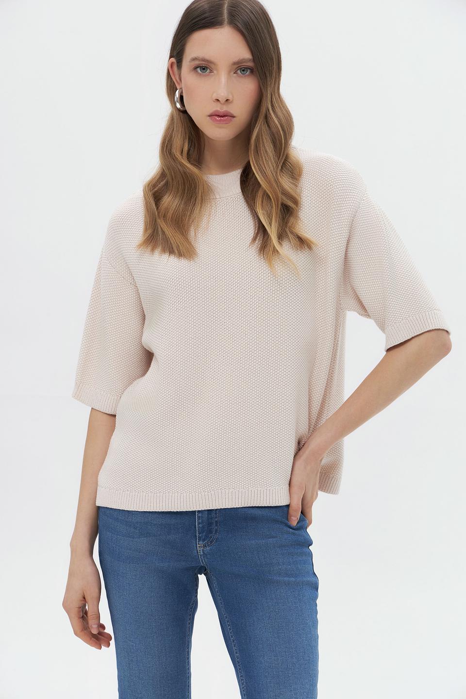 Пуловер More and More бежевый