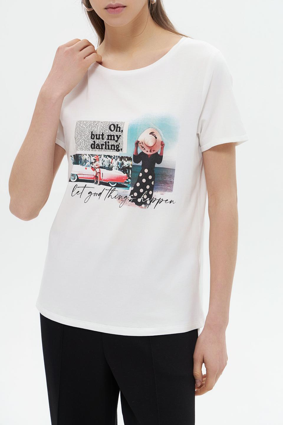 Футболка More and More с принтом