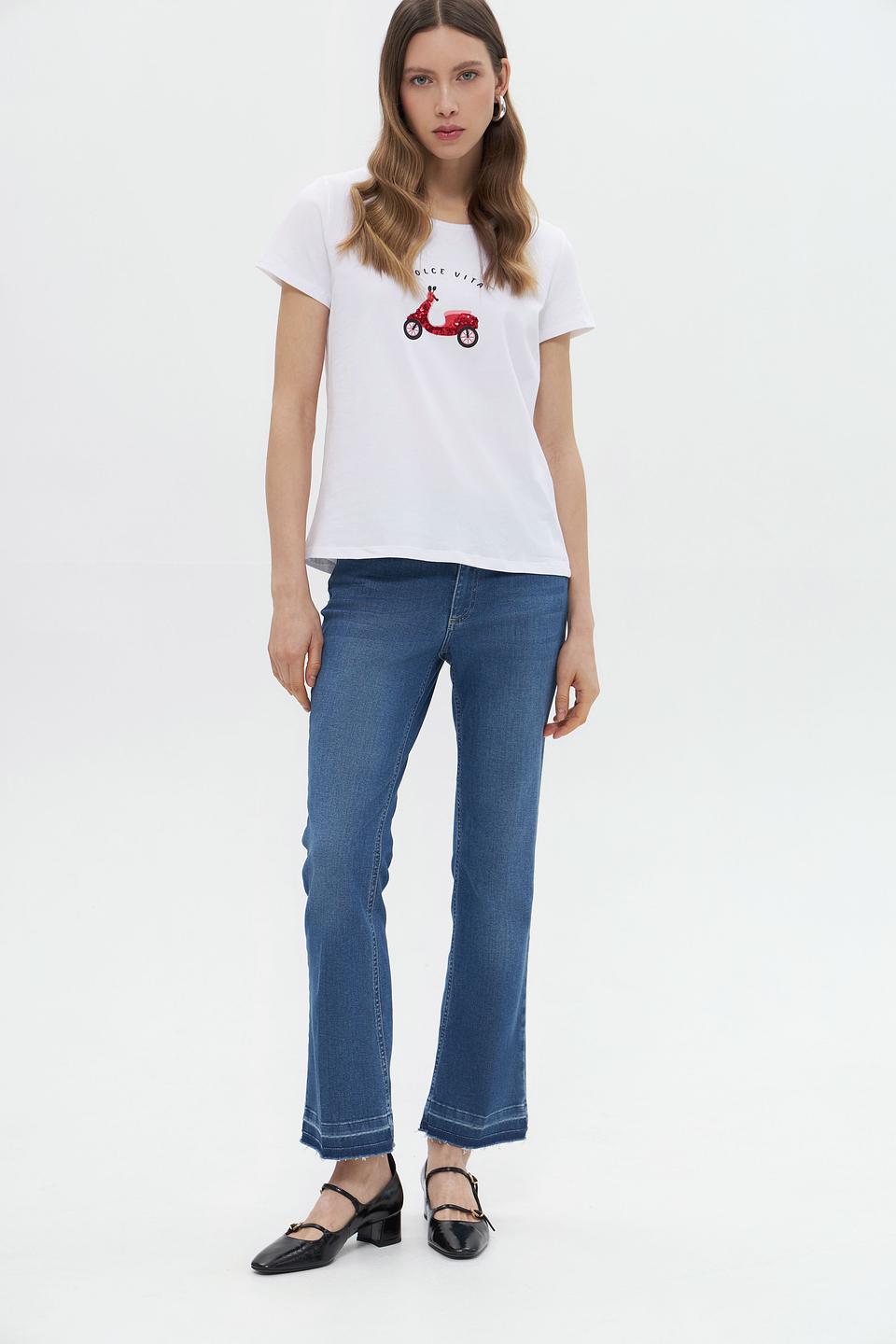 Футболка More and More с принтом