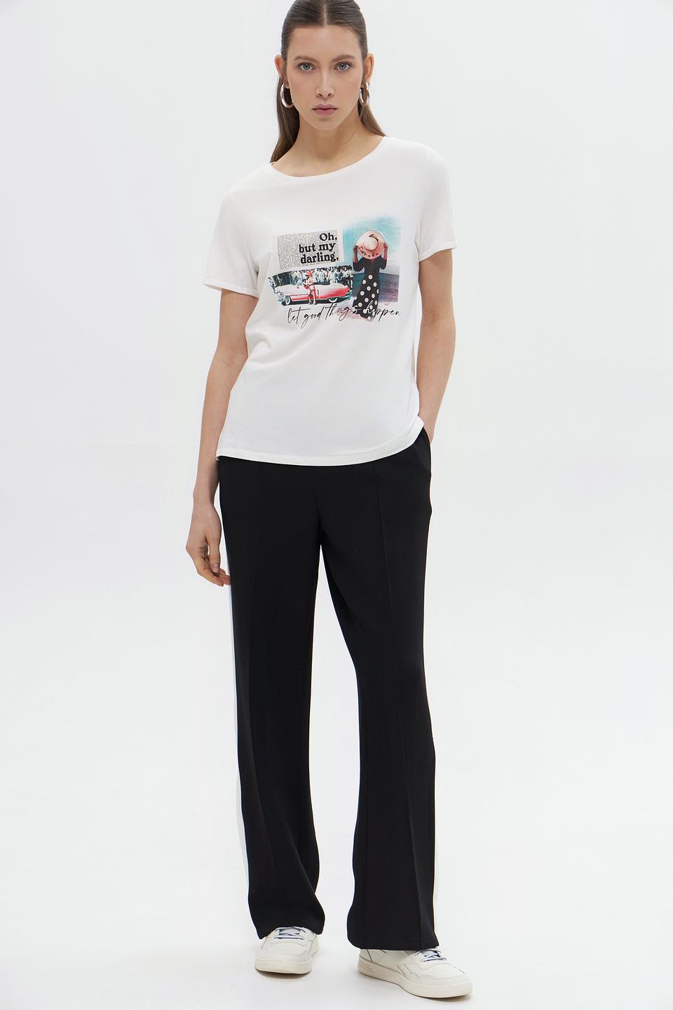 Брюки клёш Broadway чёрные