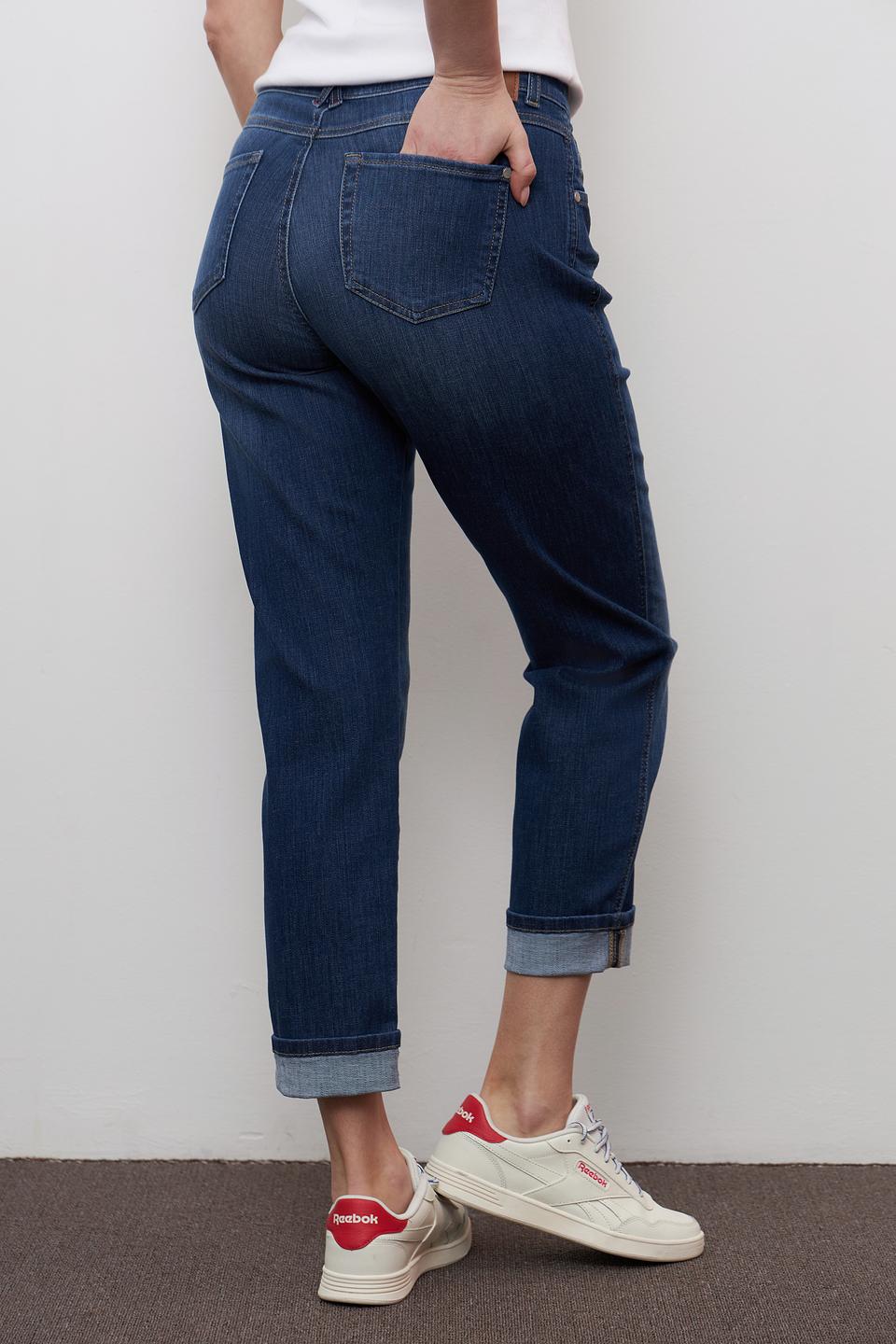 Джинсы Angels укороченные тёмно-синие