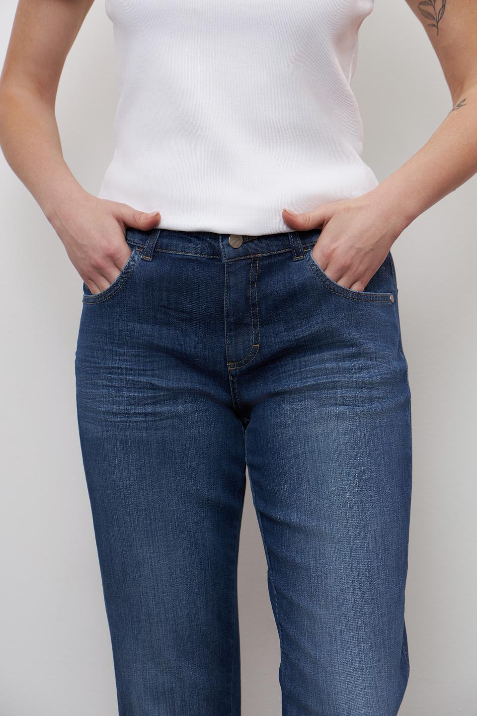 Джинсы Angels укороченные тёмно-синие