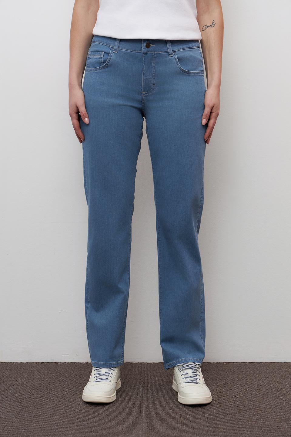 Джинсы Angels прямого кроя голубые