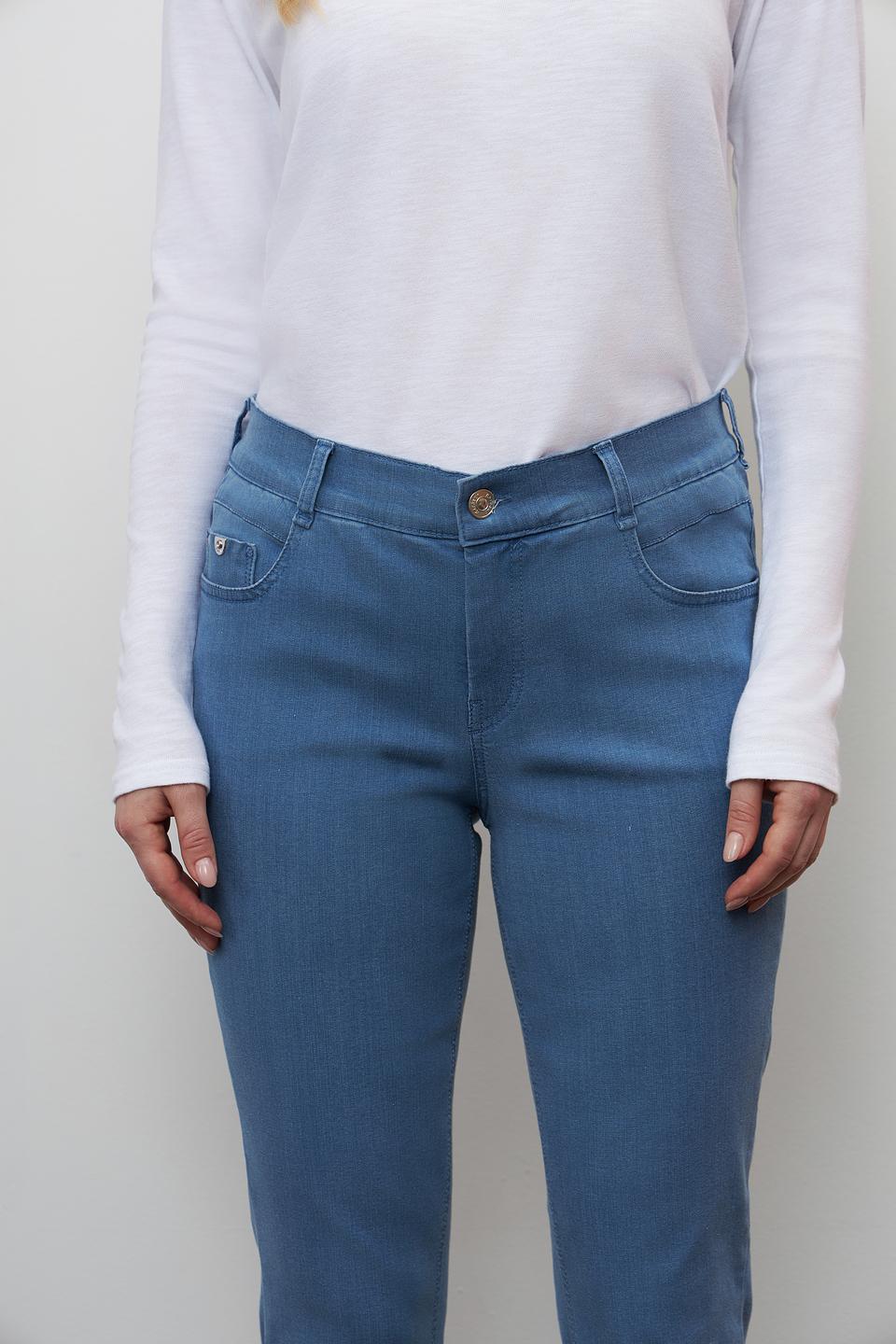 Джинсы Gardeur голубые с манжетами