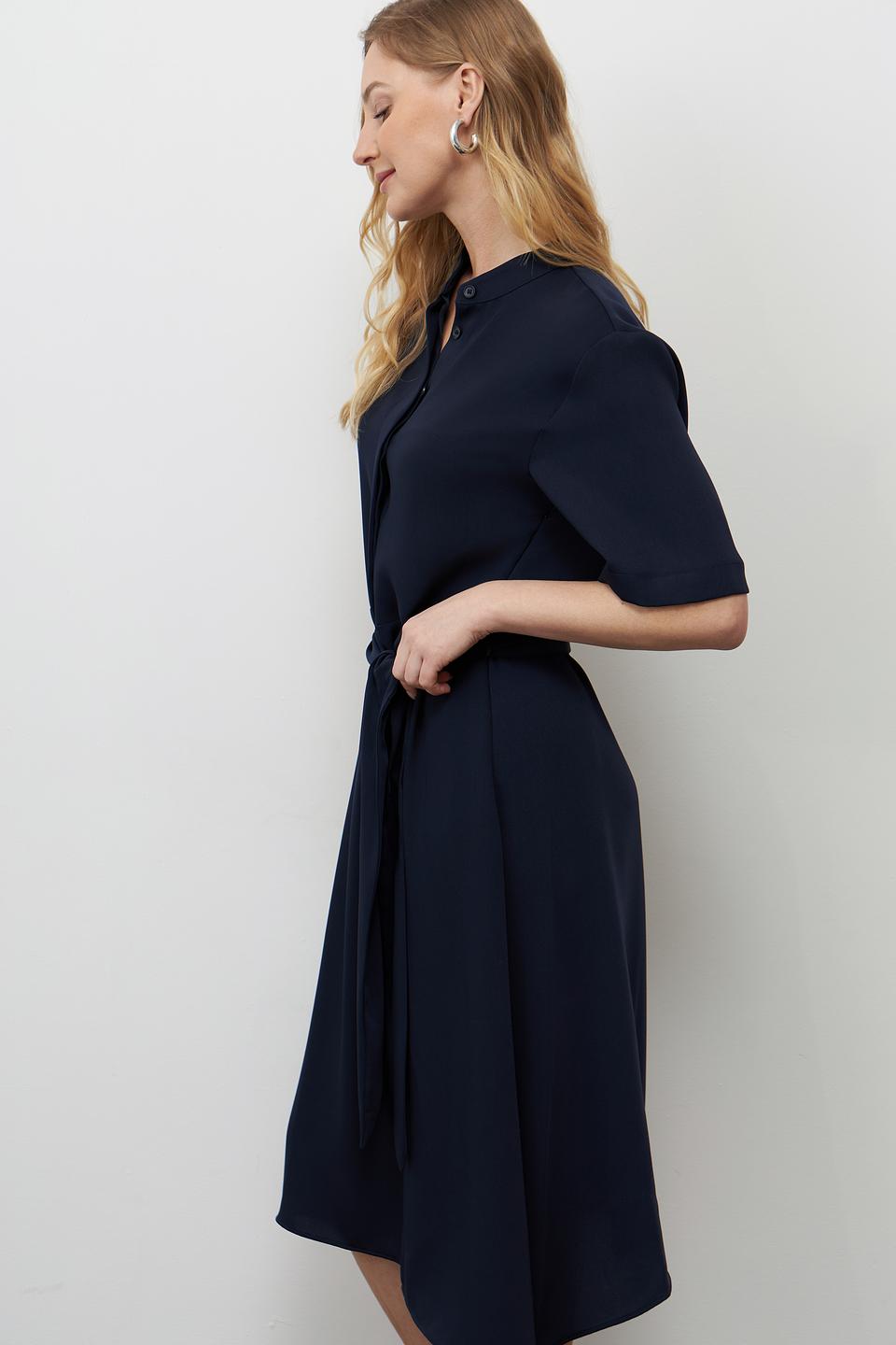 Платье рубашка Seidensticker тёмно-синее