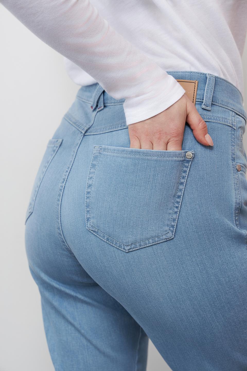 Джинсы Angels укороченные голубые