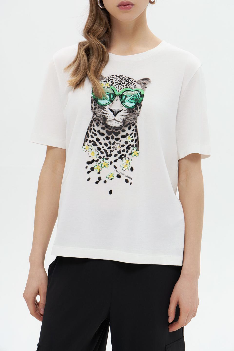 Футболка Marc Cain с леопардом