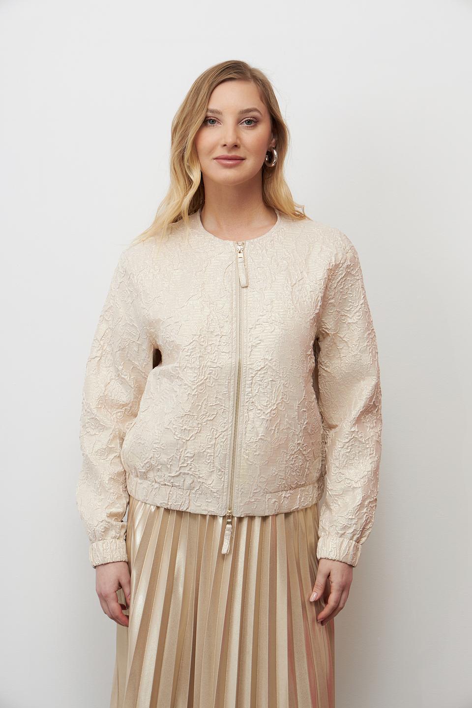 Жакет Lecomte с вышивкой бежевый