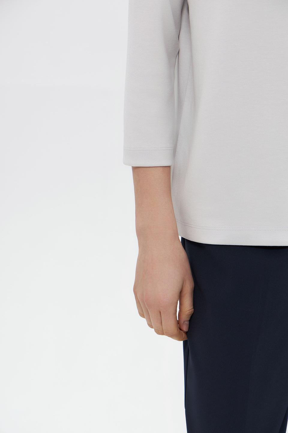 Пуловер Rabe collection с принтом светло-серый