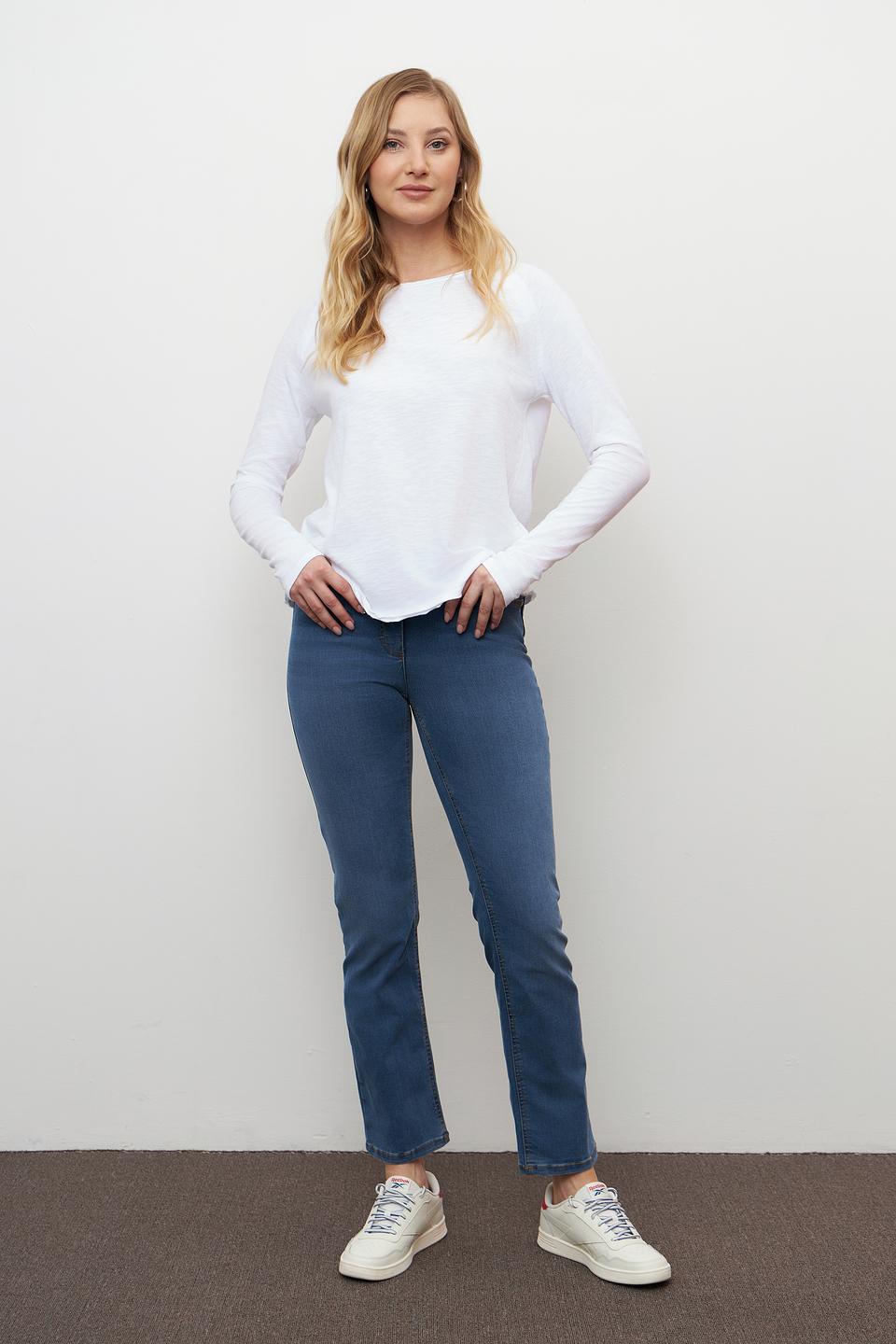 Джинсы Betty Barclay c поясом синие