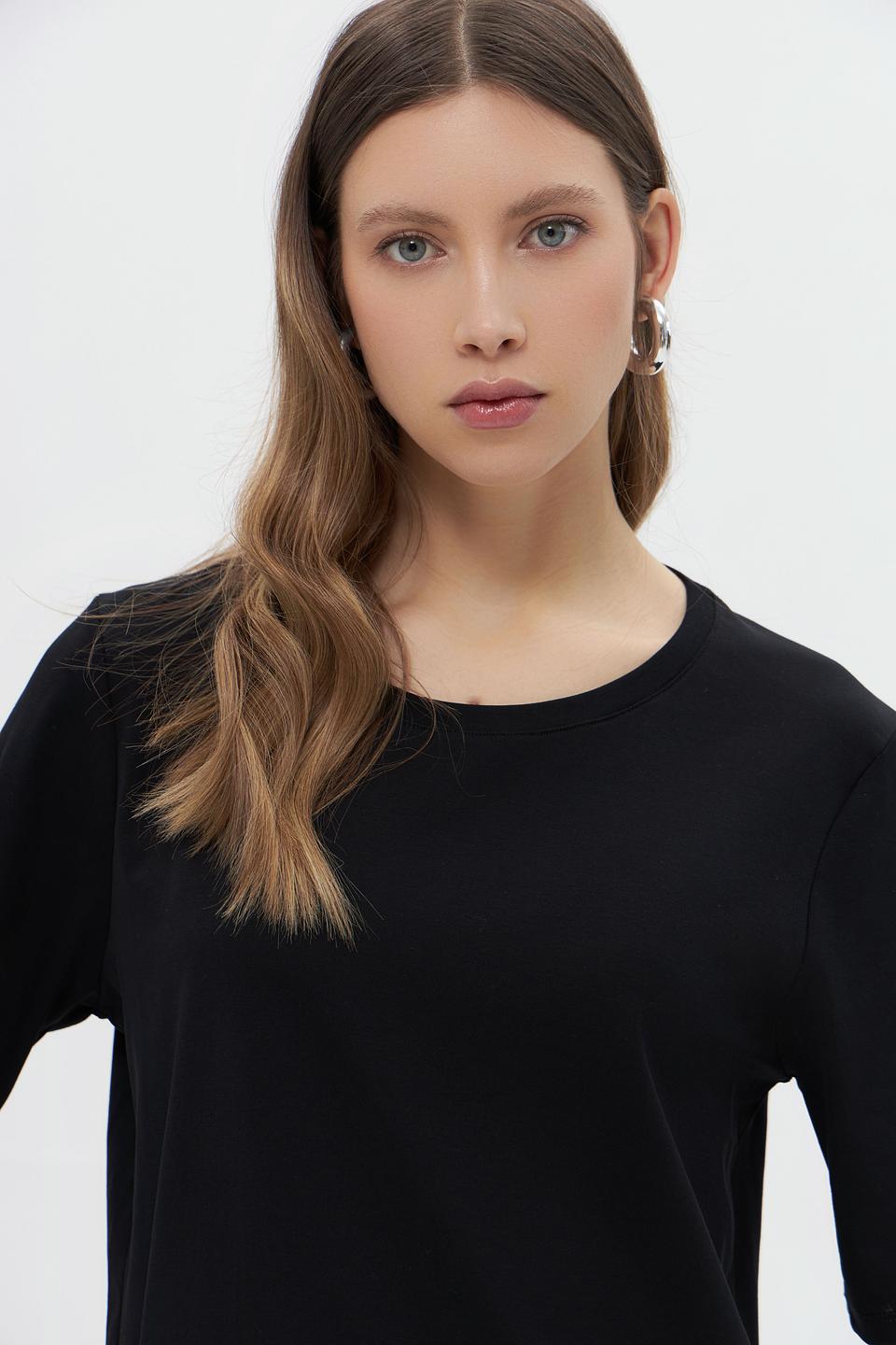 Футболка Marc Cain с кружевом чёрная