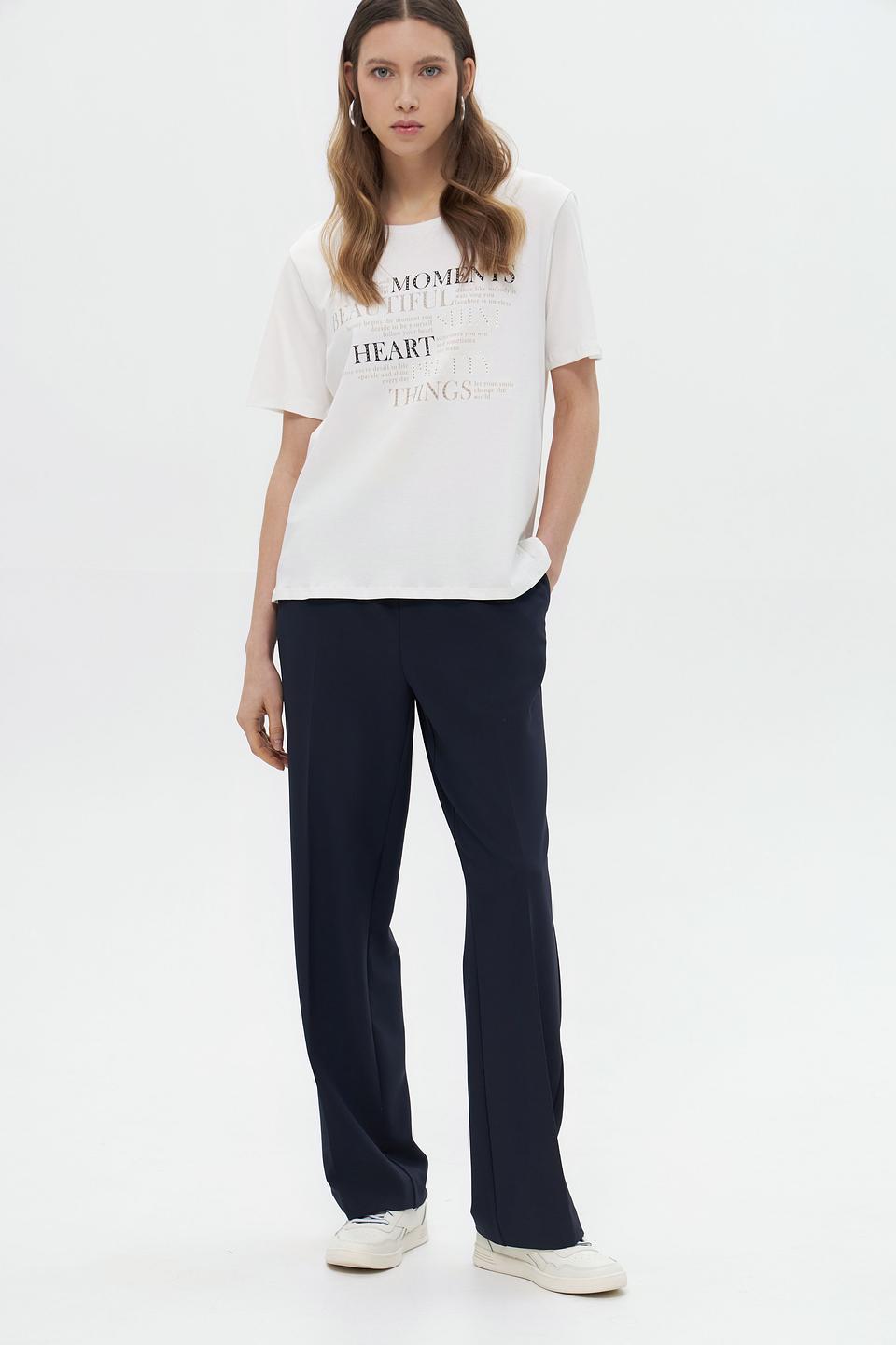 Футболка Monari с принтом белый