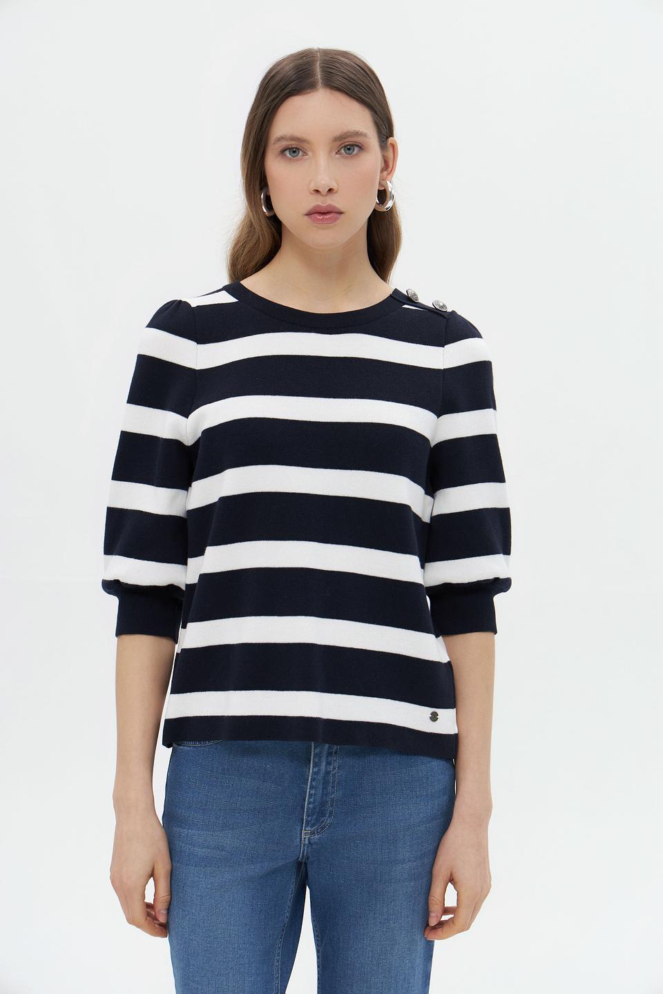 Пуловер Monari в полоску