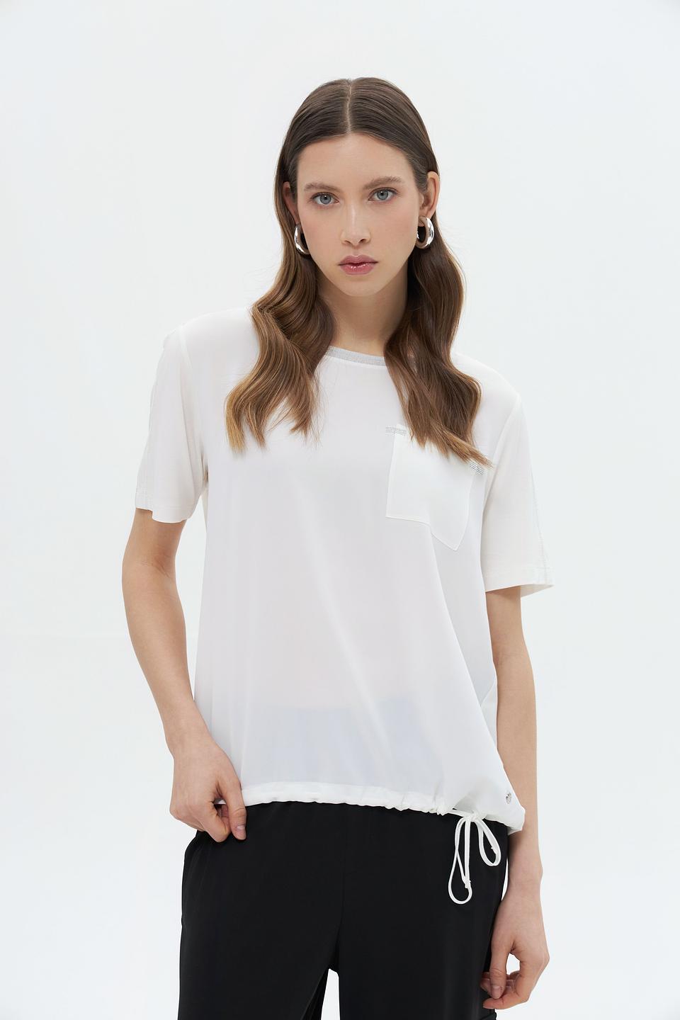 Блуза Monari с карманом белый