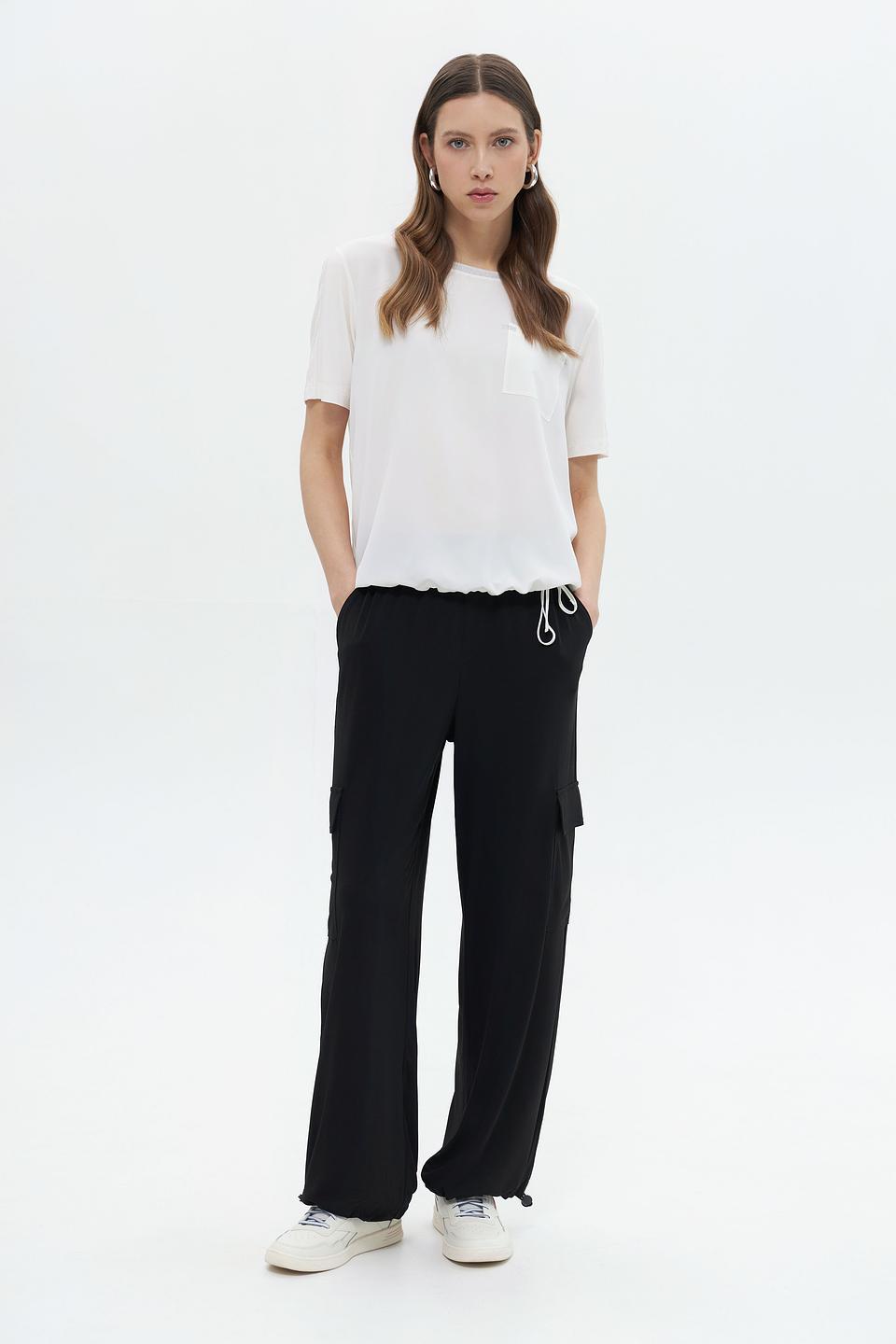 Блуза Monari с карманом белый