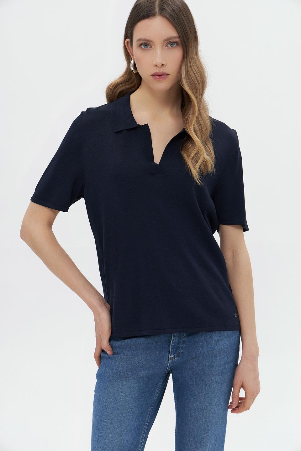 Пуловер Monari с воротником-поло