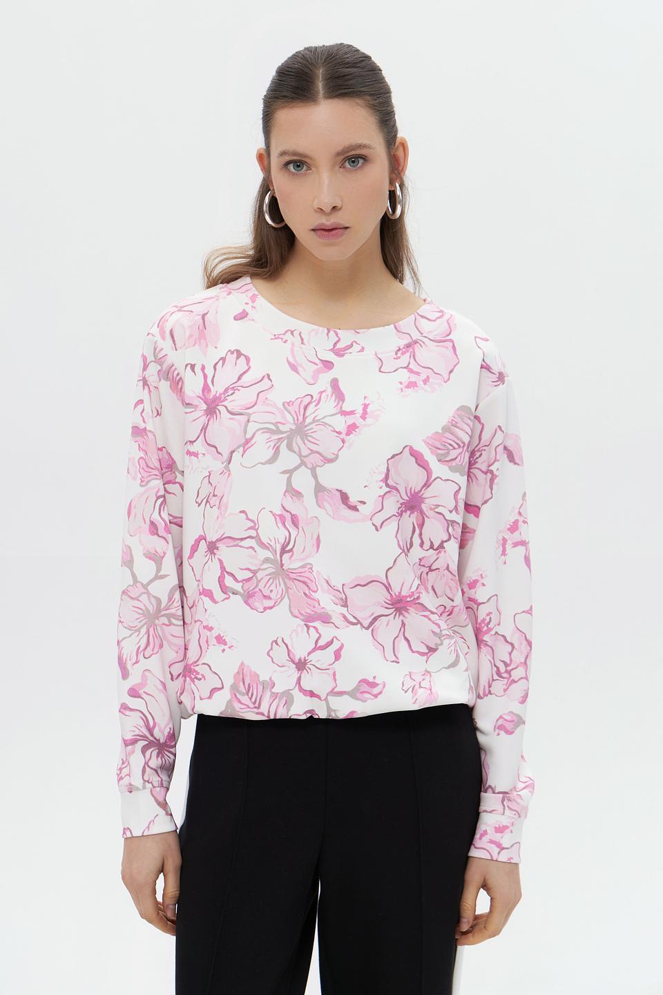 Пуловер Monari с цветочным принтом