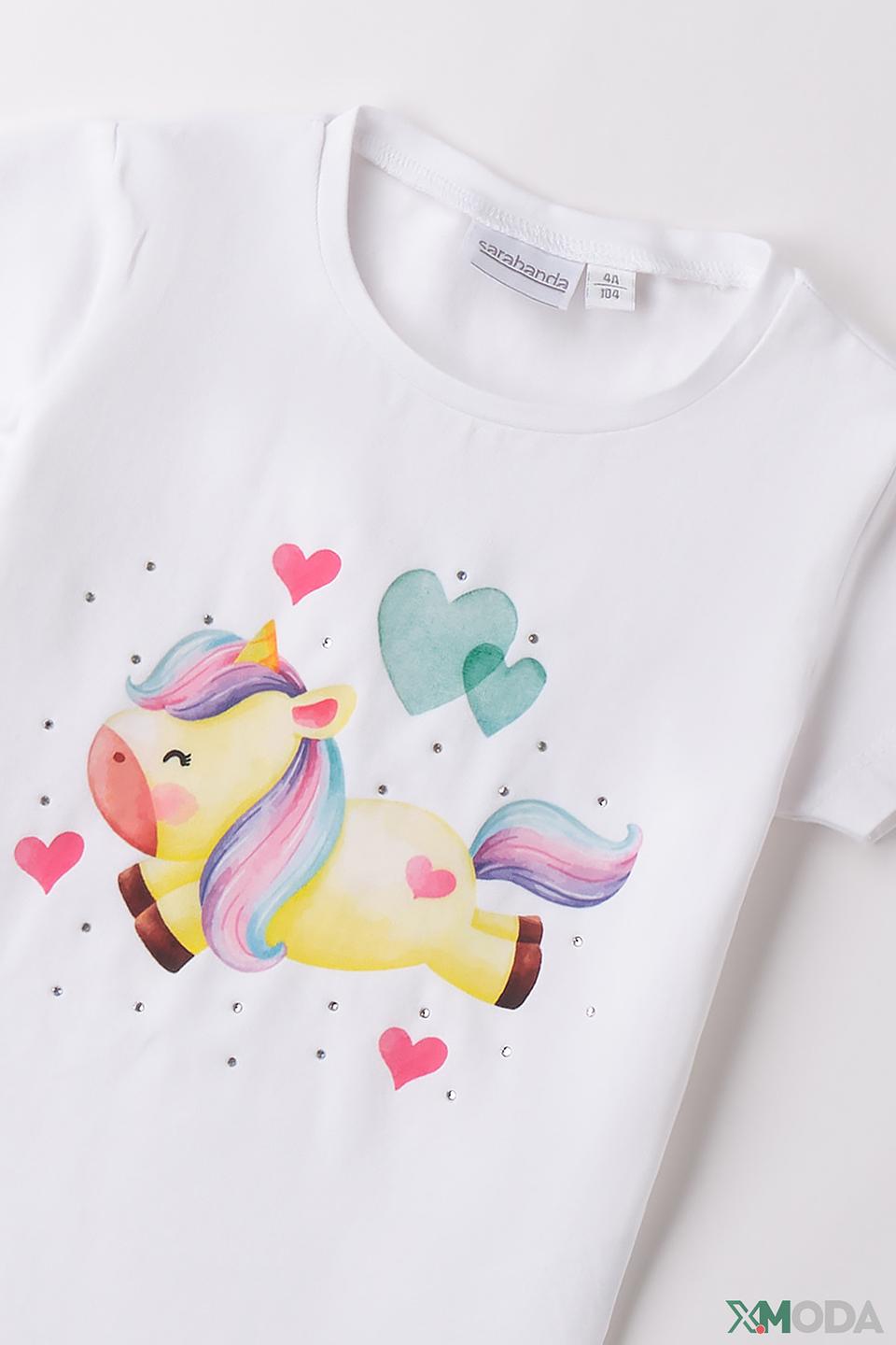 Футболка Sarabanda дев. с единорогом