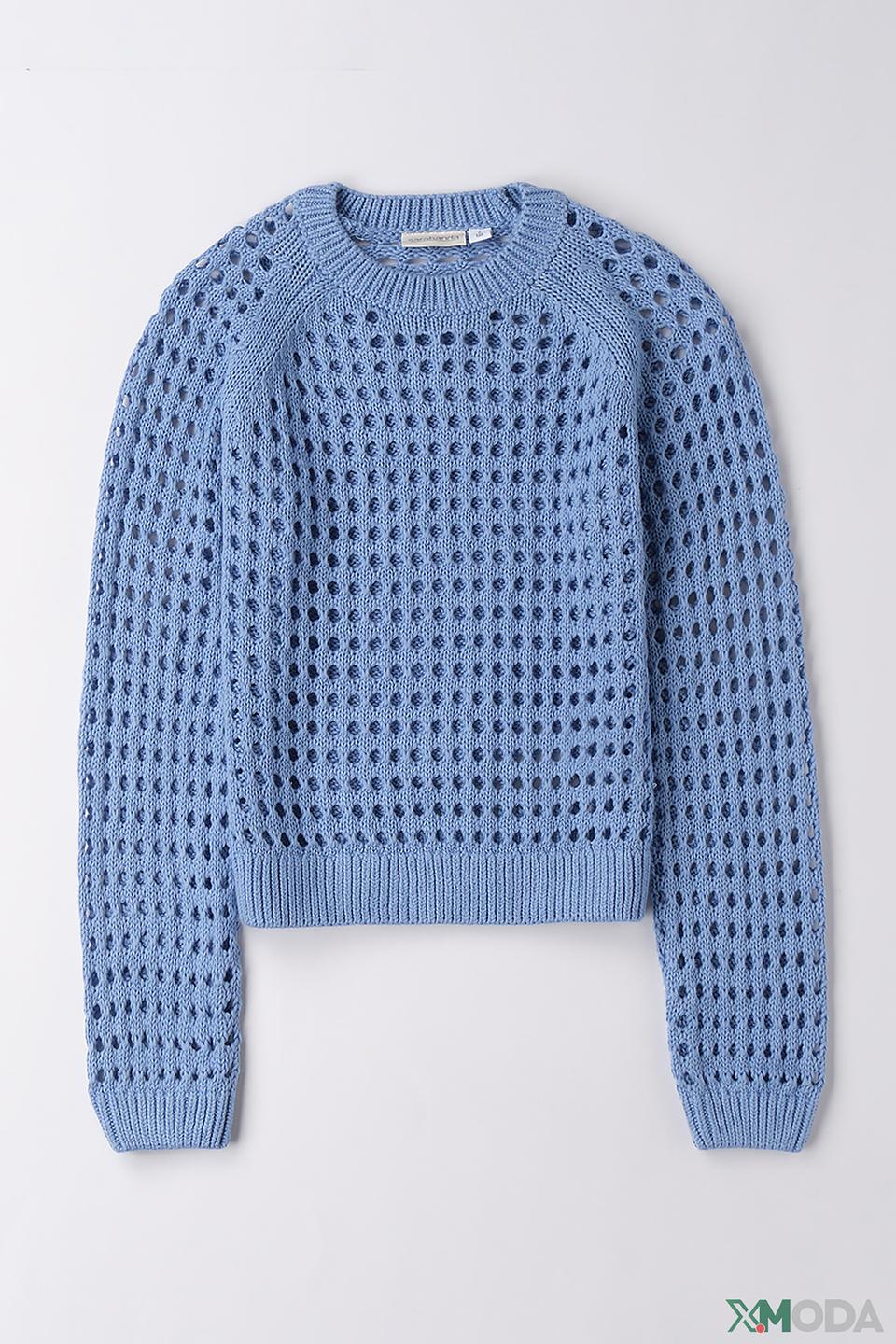 Джемпер Sarabanda дев. голубой ажурный