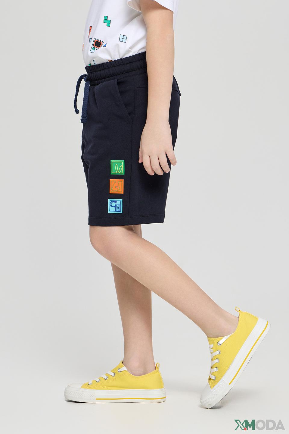 Шорты Choupette синие с аппликациями