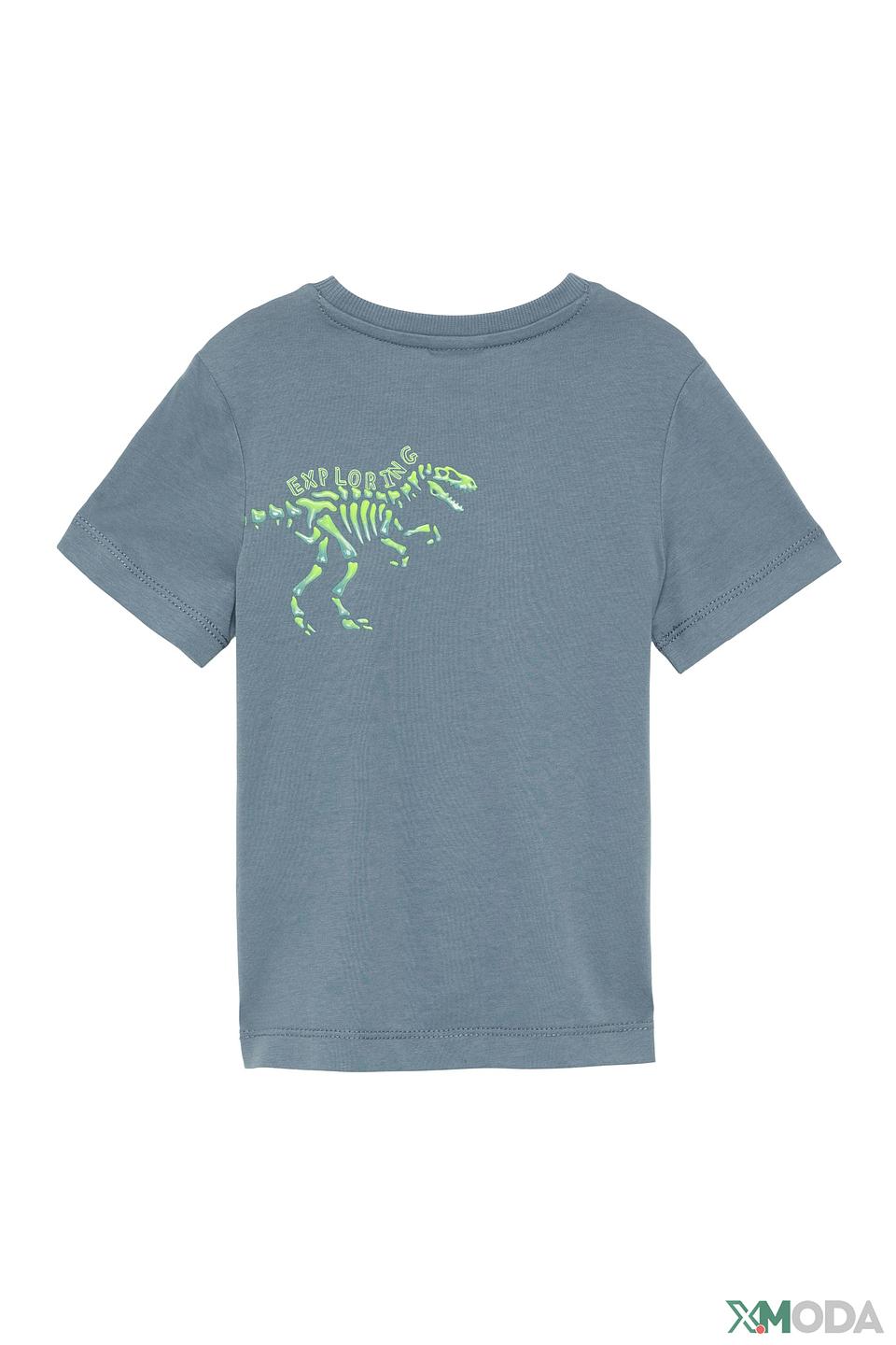 Футболка s.Oliver с динозавром голубой