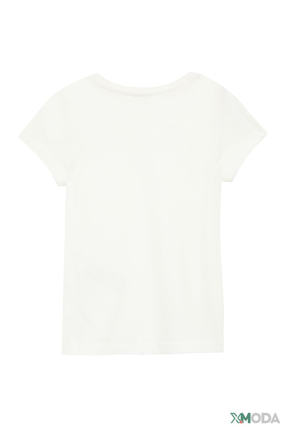 Футболка s.Oliver дев. с сердцами белый