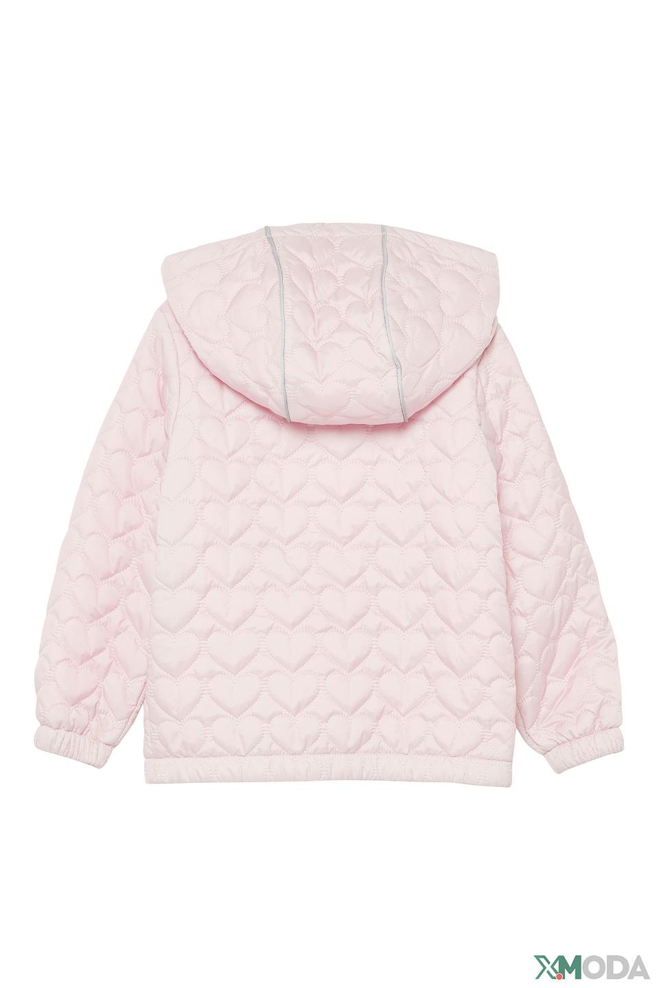 Куртка s.Oliver детская розовая со стегаными сердцами