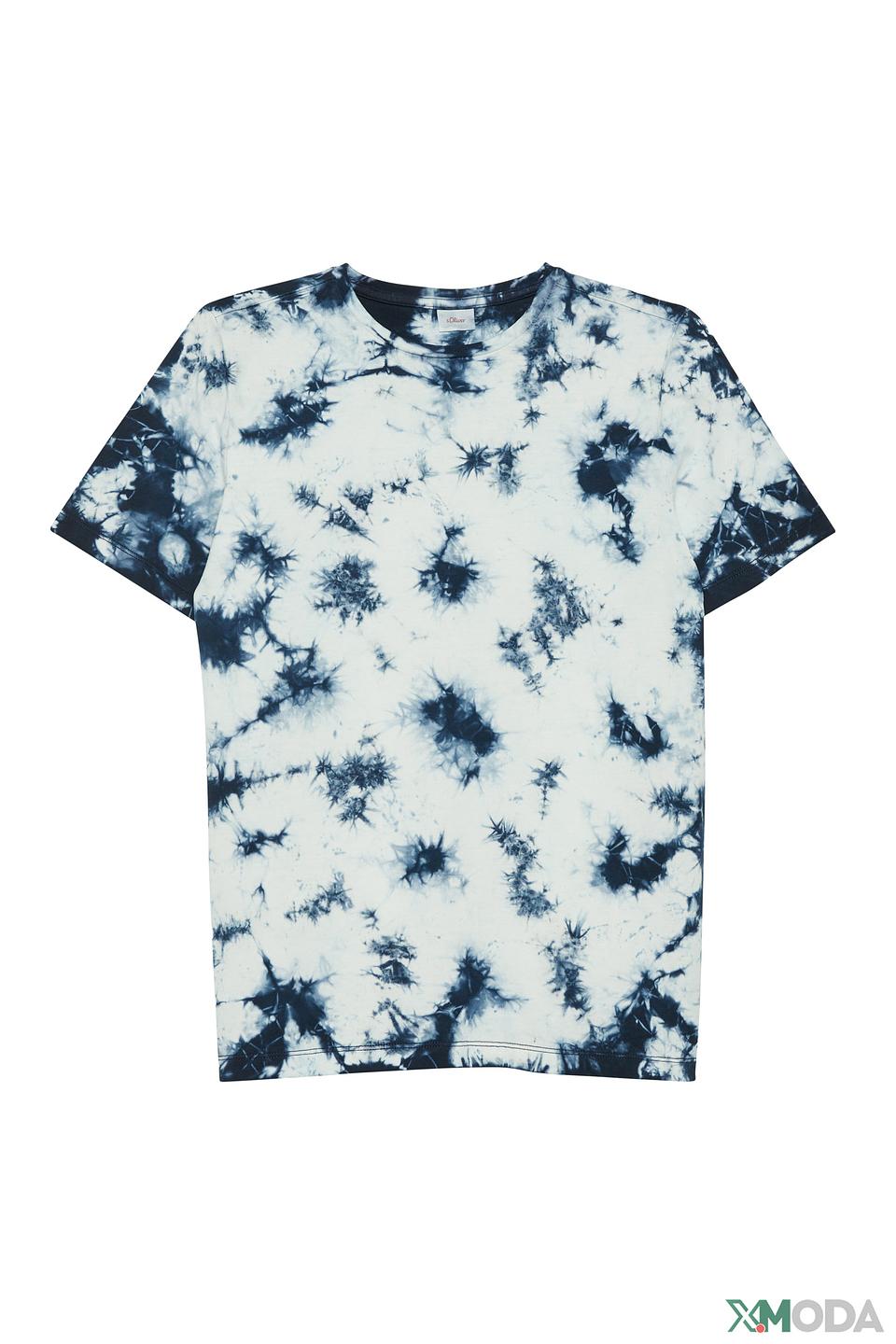Футболка s.Oliver tie-dye синяя