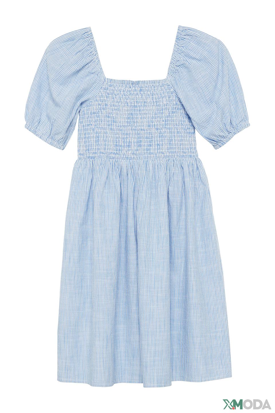 Платье s.Oliver дев. в полоску голубое