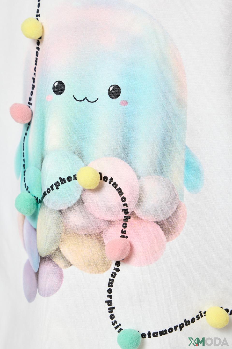 Футболка Choupette дев. с осьминогом