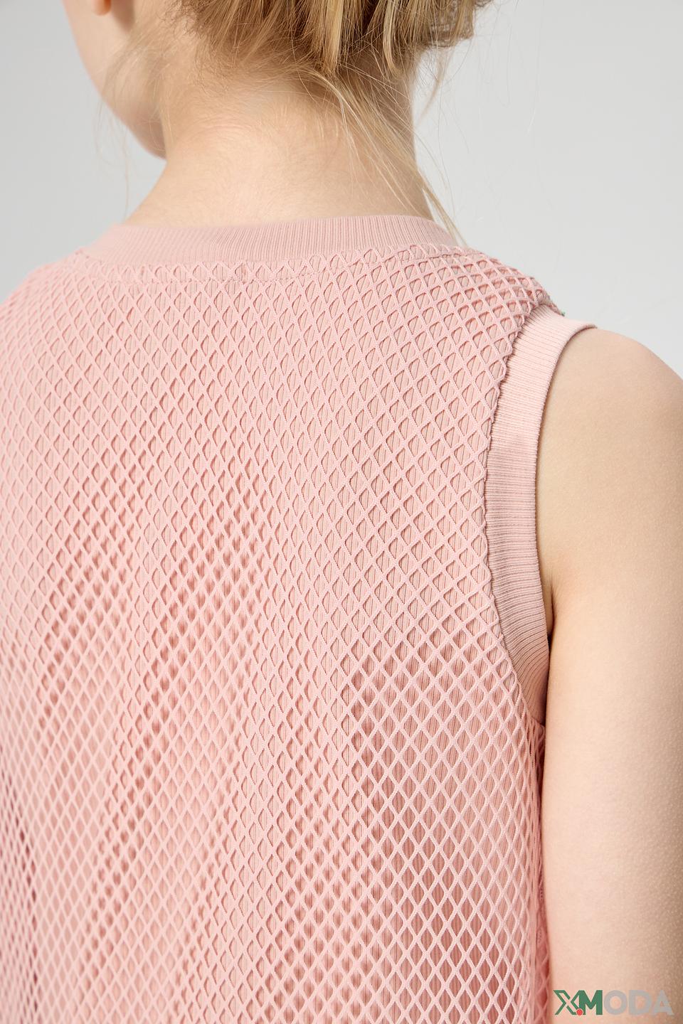 Платье Choupette дев. сетчатое розовое